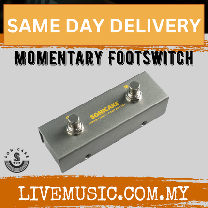 Sonicake QFS-10 Momentary Footswitch A/B Dual-way Footswitch Foot Controller Pedal ( QFS10 QFS 10 )