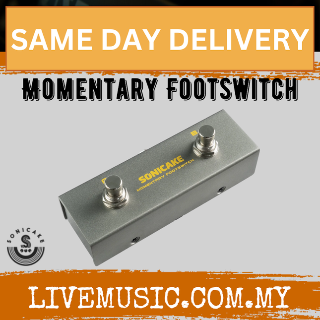 Sonicake QFS-10 Momentary Footswitch A/B Dual-way Footswitch Foot Controller Pedal ( QFS10 QFS 10 )
