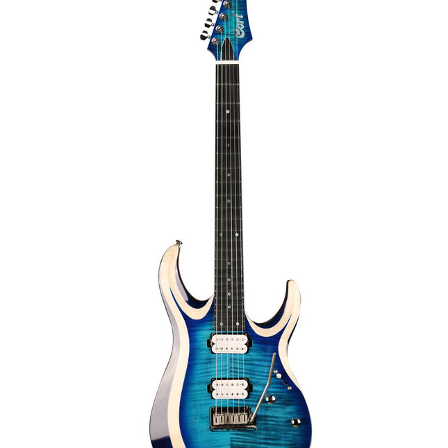 Cort X Series X700 Duality Electric Guitar Ebony Fretboard with Bag - Light Blue Burst (X-700 X 700)