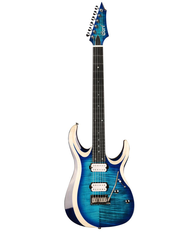 Cort X Series X700 Duality Electric Guitar Ebony Fretboard with Bag - Light Blue Burst (X-700 X 700)