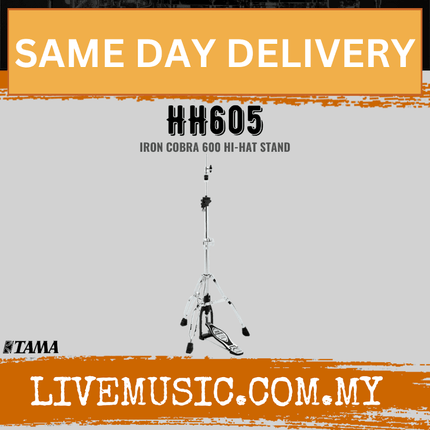 Iron Cobra 600 hi-hat stand with tripod legs and chain pedal