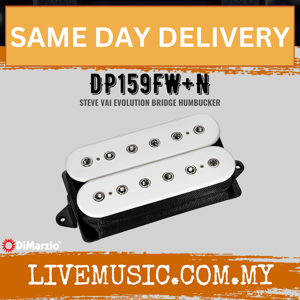 DiMarzio DP159FW+N Evolution F-Spaced Neck Pickup - White Nickle (DP159 FW+N/DP159-FW+N)