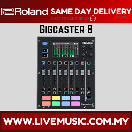 Boss GigCaster 8 8-Channel Streaming Mixer (GigCaster8 GigCaster-8)