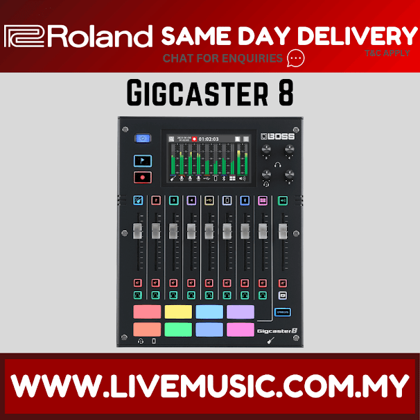 Boss GigCaster 8 8-Channel Streaming Mixer (GigCaster8 GigCaster-8)