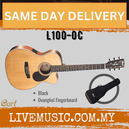 Cort L100-OC Solid Top Acoustic Guitar with Bag (L100 OC/L100OC)