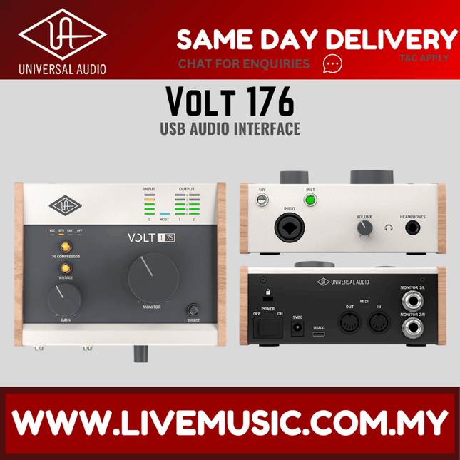 Universal Audio Volt 176 USB-C Audio Interface ( Volt-176 / volt 176 )