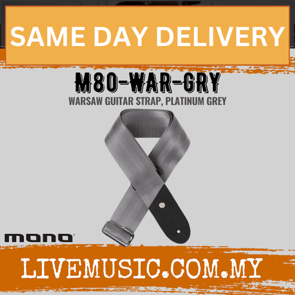 Mono M80 Warsaw Guitar Strap - Grey (M80-WAR-GRY)