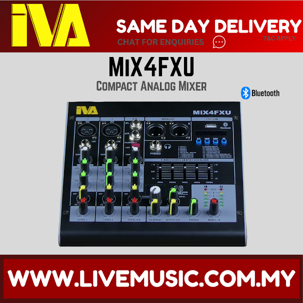 IVA MiX4FXU 2 Channel Compact Analog Mixer ( MiX-4FXU / MiX 4FXU )