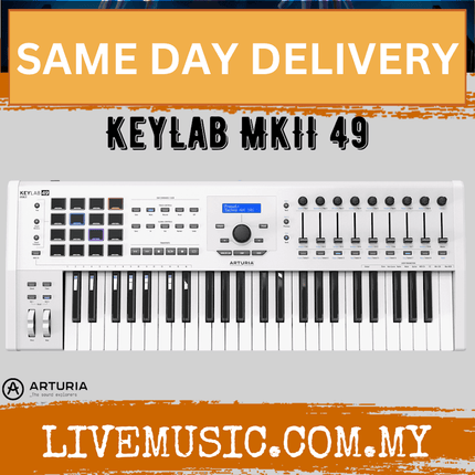Arturia KeyLab 49 MkII Keyboard Controller - White (Keylab49/Mk2)