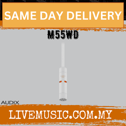 Audix M55WD Hanging Ceiling Microphone - White (M55 WD /M55-WD)