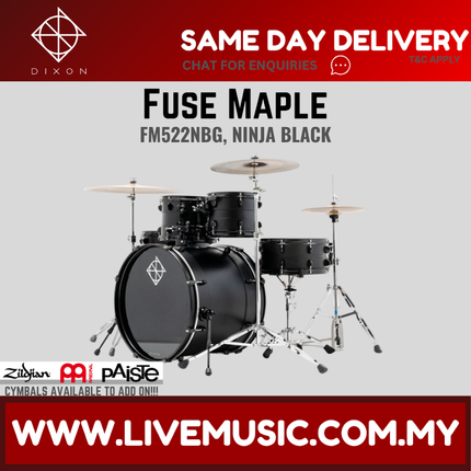 Dixon Fuse Maple PODFM522 5 Pieces Acoustic Drum Kit Without Hardware ( NO CYMBAL )