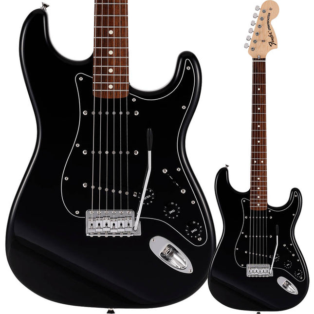 Fender Japan Traditional II 70s Stratocaster Electric Guitar, Rosewood Fretboard - Black