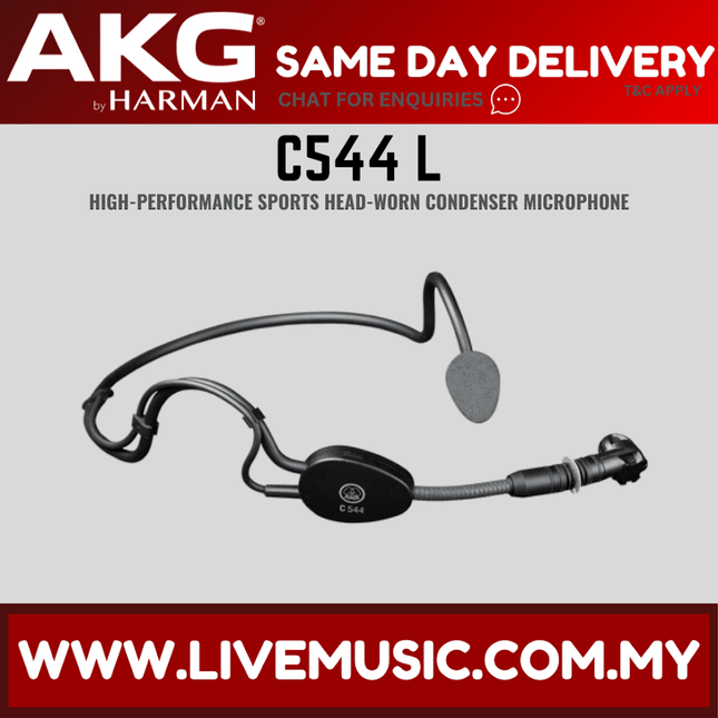 AKG C544 L High-performance Sports Headworn Condenser Microphone (C544L)