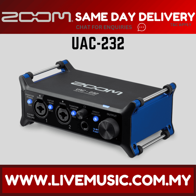 Zoom UAC-232 USB 2.0 Audio Interface ( UAC 232 UAC232 )