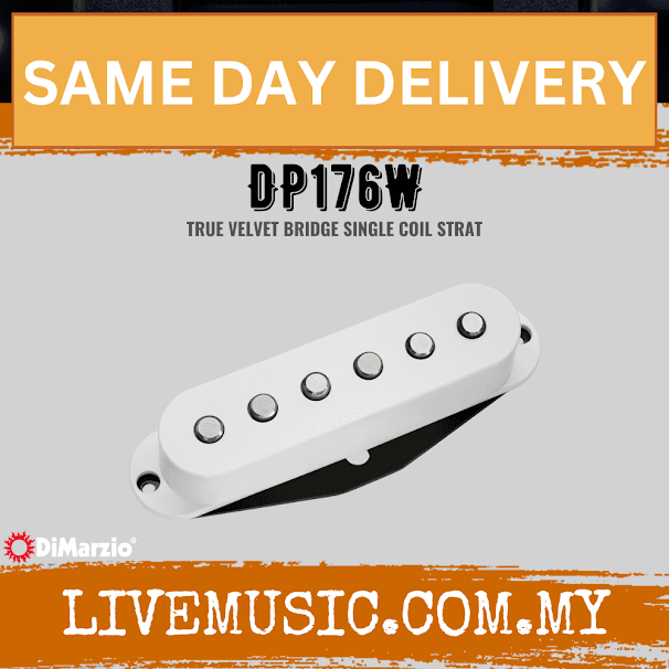 DiMarzio DP176W True Velvet Bridge Strat - White (DP176 W/DP176-W)