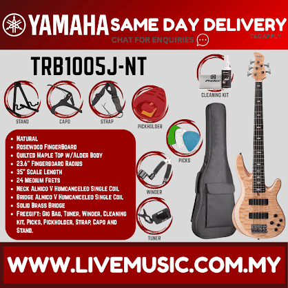 Yamaha TRB1005J 5-string Electric Bass Guitar - ( TRB-1005J / TRB 1005J )
