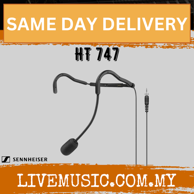 Sennheiser HT 747 Supercardioid Fitness Headset Microphone with Neckband - Yellow / Black ( HT-747 / HT747 )