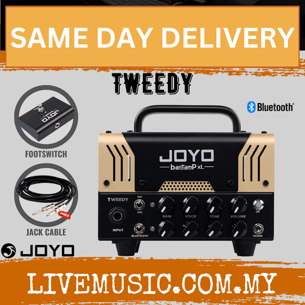 Joyo TWEEDY 20 Watt Tube Amplifier Head BanTamP XL Electric Guitar Speaker Amp With Bluetooth
