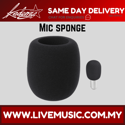 Kadenza MICROPHONE MIC SPONGE FOAM COVER Anti Noise Voice Wind Sound Cancellation FOR CONDENSER MIC (LMC)