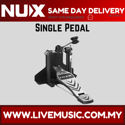 NUX Bass Drum Single Pedal Compatible For Majority Electronic And Portable Drum
