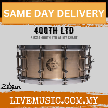 Zildjian 6.5x14 400th Limited Edition Alloy Snare Drum (Z400TH-LE-SNARE)