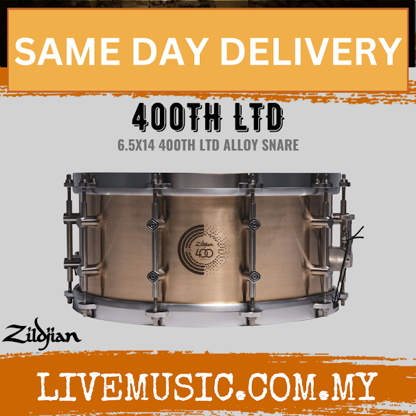 Zildjian 6.5x14 400th Limited Edition Alloy Snare Drum (Z400TH-LE-SNARE)