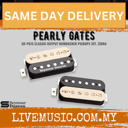Seymour Duncan SHPG1S Pearly Gates Set, Zebra