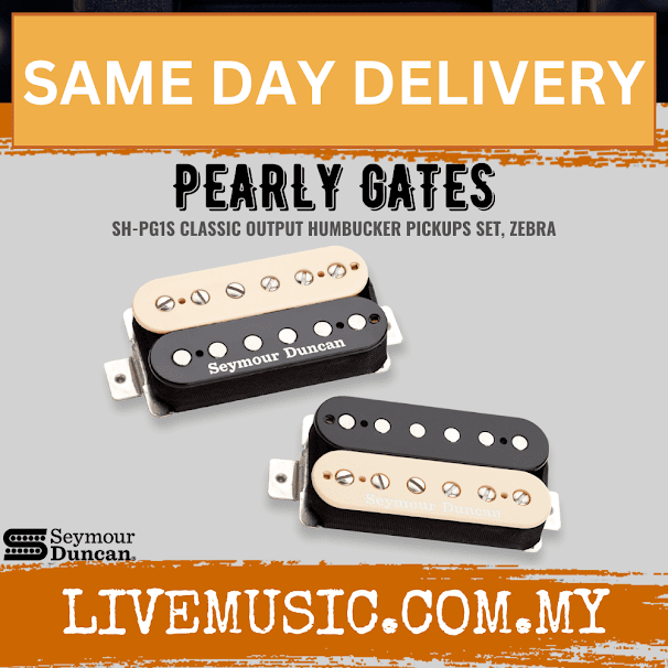 Seymour Duncan SHPG1S Pearly Gates Set, Zebra