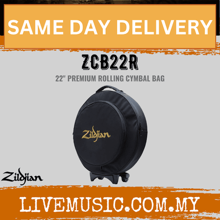 Zildjian ZCB22R 22″ Premium Rolling Cymbal Bag (ZCB22 R/ ZCB22-R)