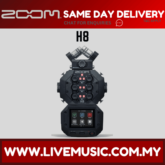 Zoom H8 8-input Handy Recorder (H-8/H 8)