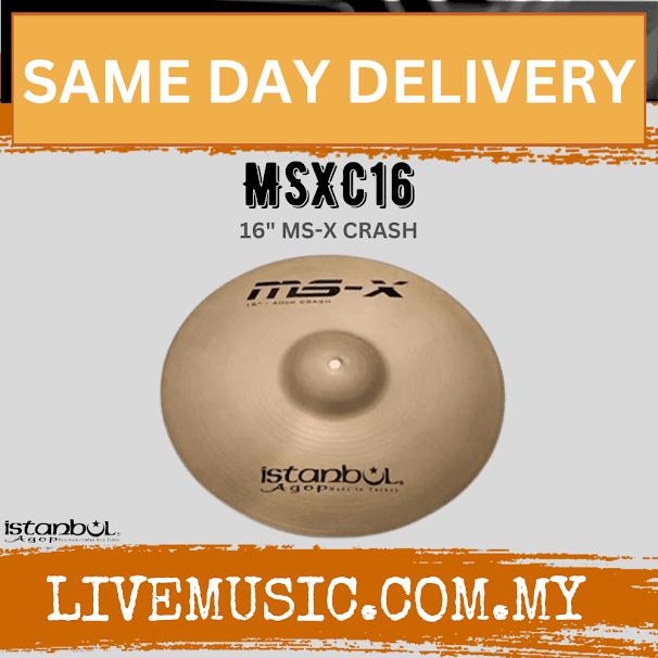 Istanbul Agop Cymbals MSXC16 16" MS-X Crash MSX ( MSXC-16 / MSXC 16 )