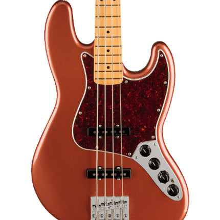 Fender Player Plus Jazz Bass Guitar, Maple Fretboard - Aged Candy Apple Red