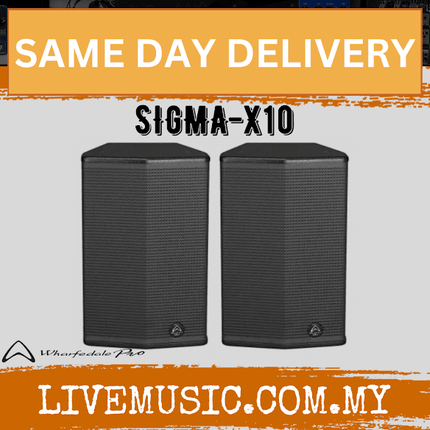 WHARFEDALE PRO SIGMA-X10 800W PEAK 10" 2-WAY INSTALLATION LOUDSPEAKER, Each / Pair - BLACK (SIGMA X10/SIGMAX10)