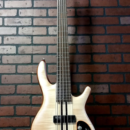 Cort A5 Plus FMMH 5-String Bass Guitar Rosewood Fretboard with Bag - Open Pore Natural (A-5/A 5)