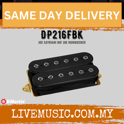 DiMarzio DP216FBK Mo’Joe F-Spaced Humbucker Pickup - Black (DP216/DP-216)