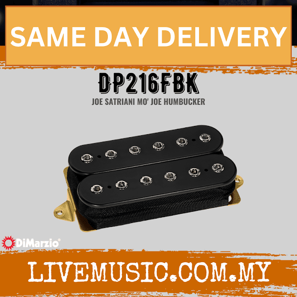 DiMarzio DP216FBK Mo’Joe F-Spaced Humbucker Pickup - Black (DP216/DP-216)