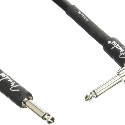 Fender Professional Series Angled Instrument Cable, 18.6ft - Black