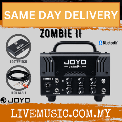 Joyo ZOMBIE II 20 Watt Amplifier Head BanTamP XL Series Speaker Amp Hybrid Tube With Bluetooth And Foot Switch