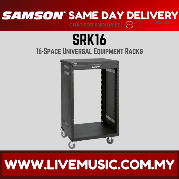 Samson SRK16 Universal Equipment Rack Stand 16 Space (SRK 16/SRK-16)