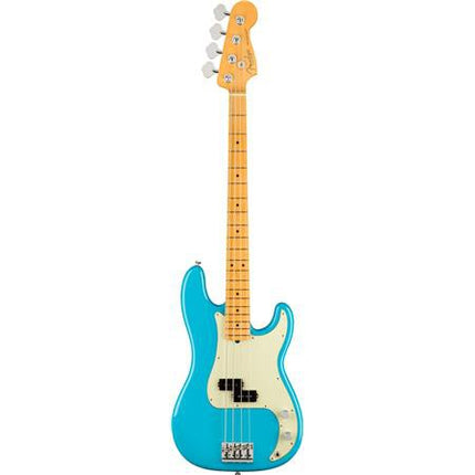 Fender American Professional II Precision Bass Electric Guitar, Maple Fretboard - Miami Blue