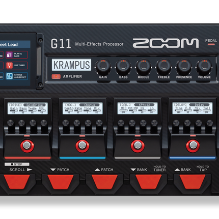 Zoom G11 Multi-Effects Processor with Expression Pedal (G-11/G 11)