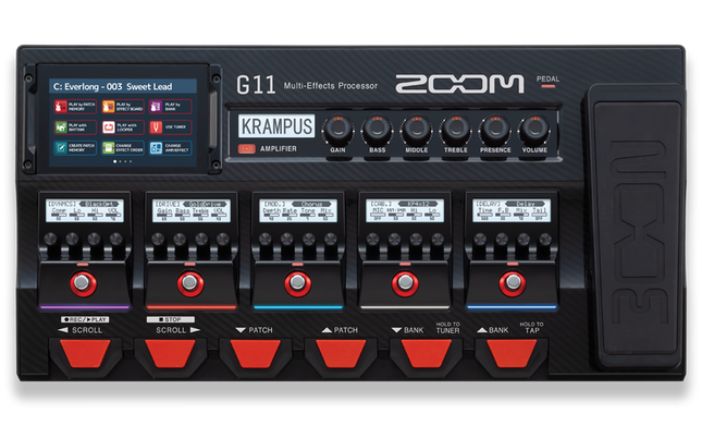 Zoom G11 Multi-Effects Processor with Expression Pedal (G-11/G 11)