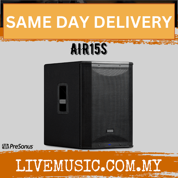 PreSonus AIR15s 1200W 15" Powered Subwoofer Active PA Subwoofer (AIR 15S / AIR-15S)