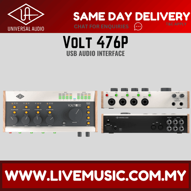 Universal Audio Volt 476P 4x4 USB Audio Interface ( Volt-476P / Volt476P )