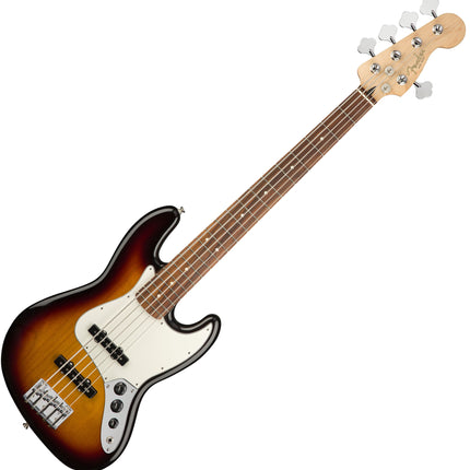 Fender Player Plus Jazz Bass V Guitar, Pau Ferro Fretboard - 3-Color Sunburst