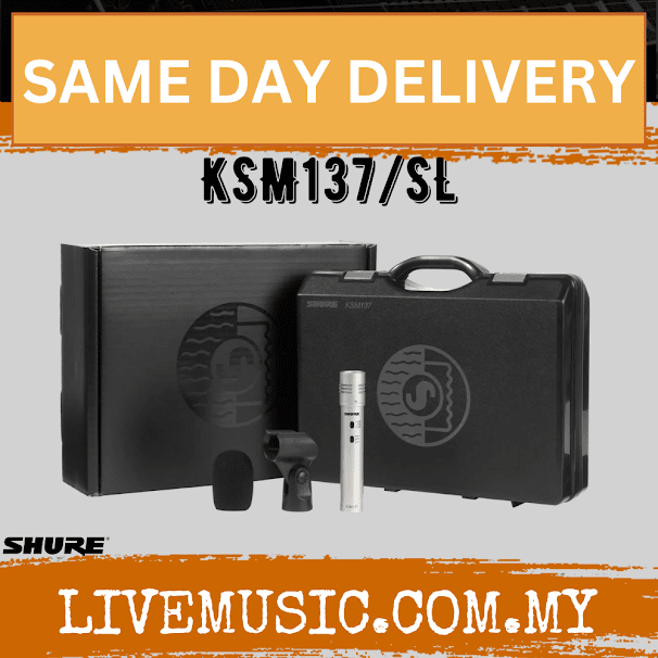 Shure KSM137/SL Small Diaphragm Condenser Microphone ( KSM137-SL / KSM137SL / KSM137 SL )