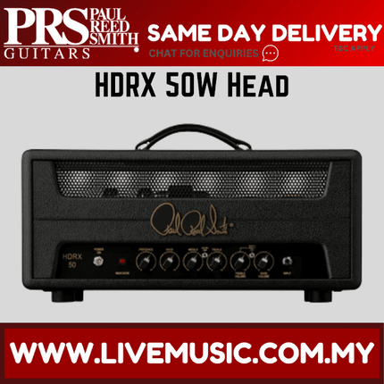 PRS HDRX 50W Amplifier Head, Black