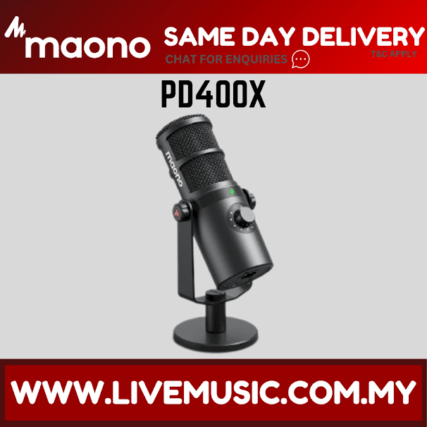 Maono PD400X Professional Podcast Dynamic Microphone USB/XLR Dual Mode for Phone/Podcasting ( PD-400X / PD 400X )