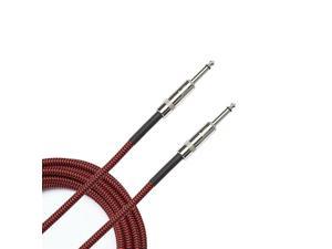 D'Addario Planet Waves PW-BG-10RD Braided Instrument Cable - 10 feet Red (PWBG10RD)