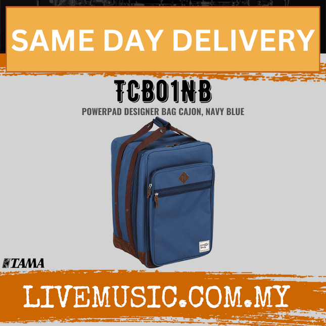 Tama TCB01-NB Powerpad Designer Collection Cajon Bag, Navy Blue